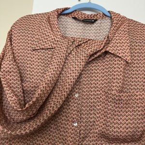 Shirt maxi silk dress